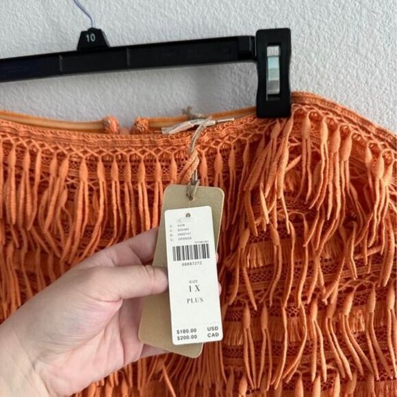 Anthropologie Let me Be Fringed Plus Size Mini Dress NWT- Sz 1X - Picture 5 of 8